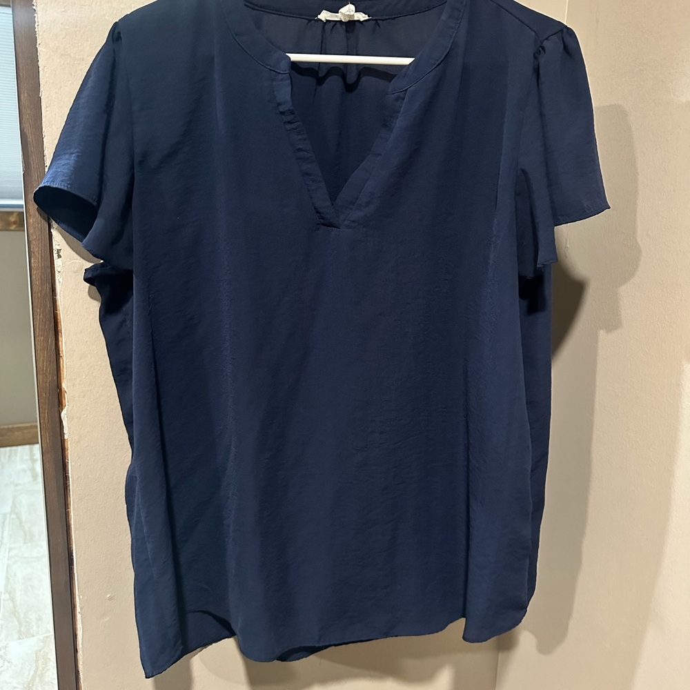 Navy Blue Women's Top